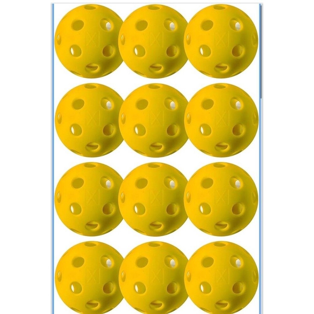 Franklin Sports X 26 Indoor Pickleballs 12 Pack Lime Green Tournament Approved